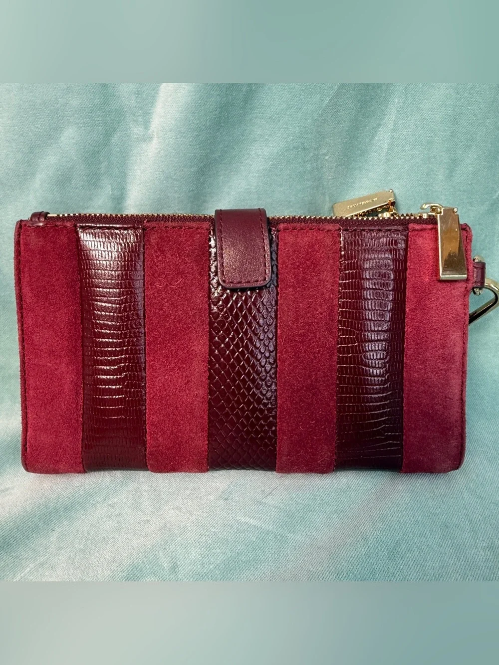Michael Kors Adele Mixed-Media Smartphone Wallet